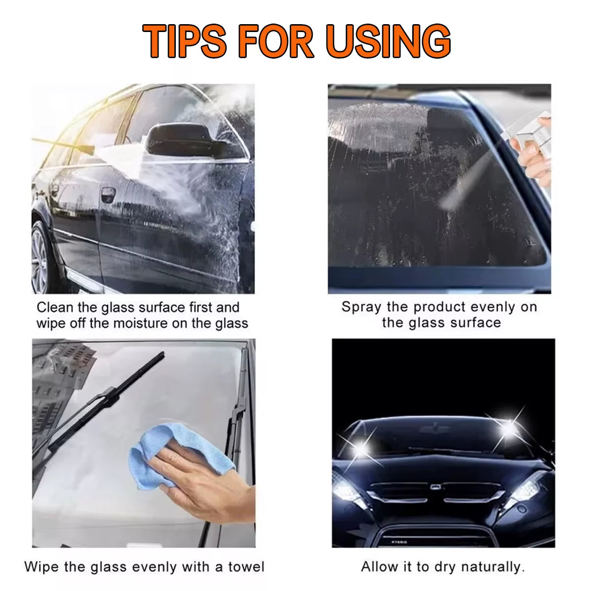 Car Glass Oil Film Remover Automotive Glass Sponge Cleaning Brush Front Inner Windshield Glass Oil Film Cleaner for Car Cleaning